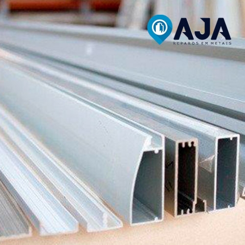 Conserto de Perfil de Alumínio Duplo Valor ARUJÁ - Conserto de Perfil de Alumínio Estrutural 40x40
