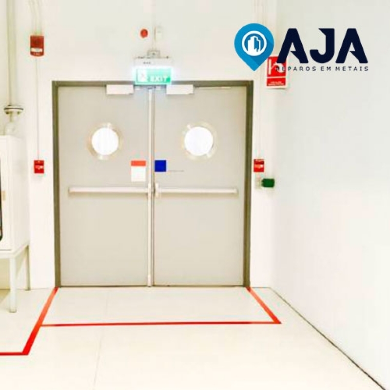 Quanto Custa Reparo de Porta Corta Fogo Industrial Mogi das Cruzes - Reparo de Porta Corta Fogo Fechamento Automático