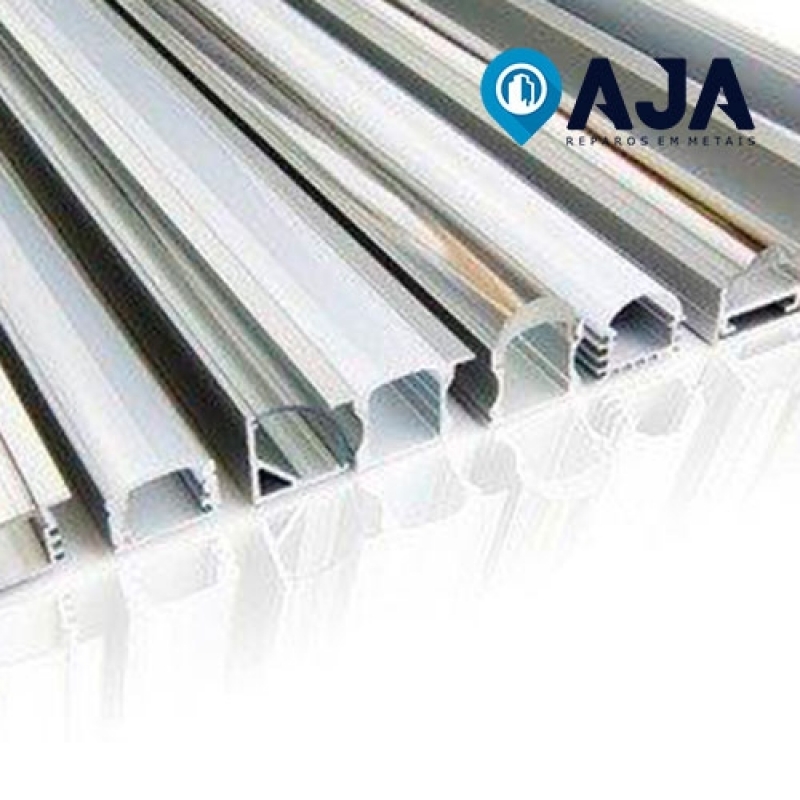 Reparo de Perfil de Alumínio Duplo Valor Jaboticabal - Reparo de Perfil de Alumínio de 50x50